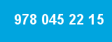 978 045 22 15 978 045 22 15